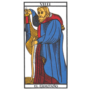 Significado de el Ermitaño en una consulta de Tarot, noveno arcano mayor del tarot