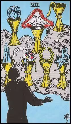 Siete de copas tarot rider waite